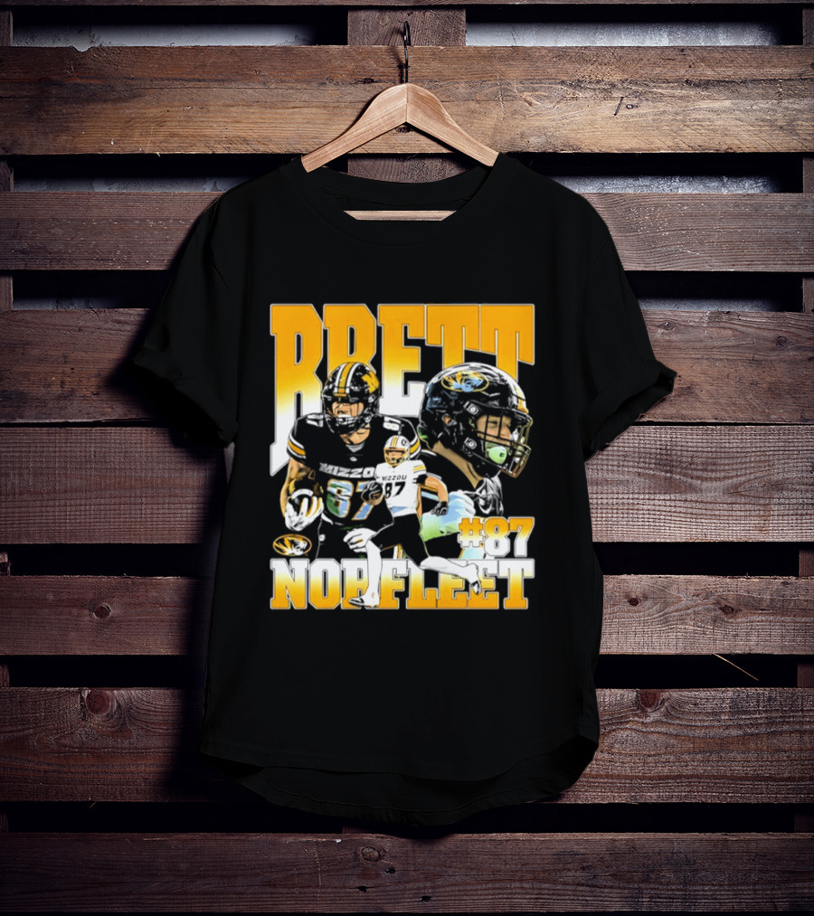 Brett Norfleet #87 Missouri Tigers Football NCAA T-Shirt