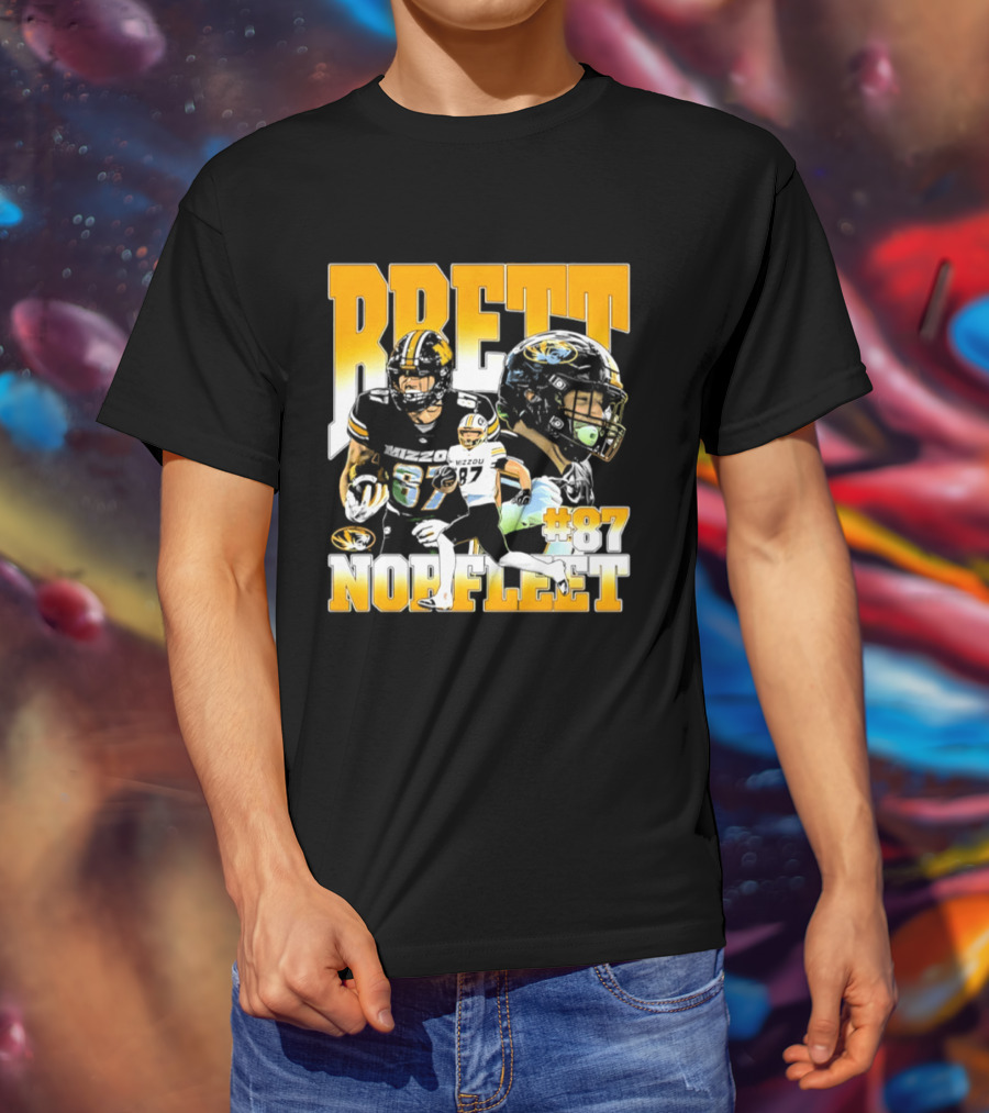 Brett Norfleet #87 Missouri Tigers Football NCAA T-Shirt