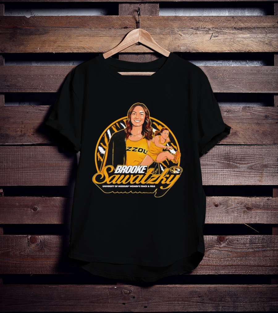 Brooke Sawatzky University Of Missouri Women's Track & Field NCAA Mizzou Tigers T-Shirt