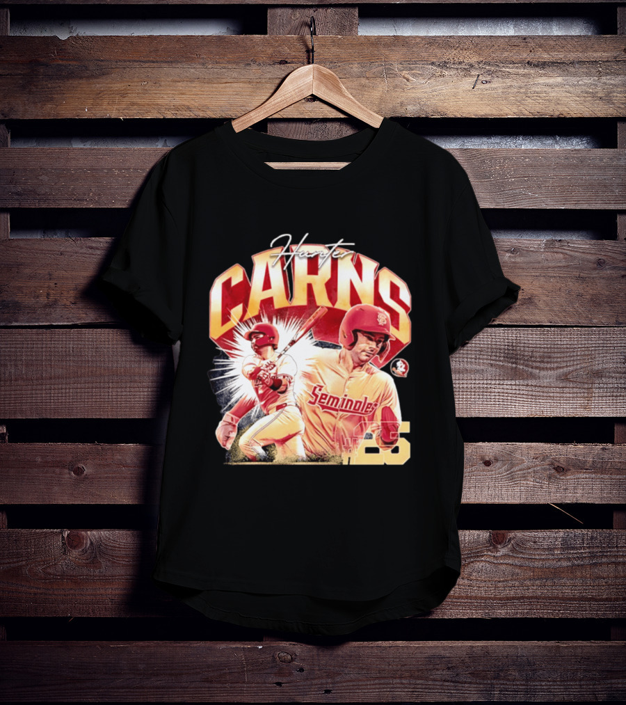 Hunter Carns Seminoles Baseball Florida State NCAA Player 25 T-Shirt