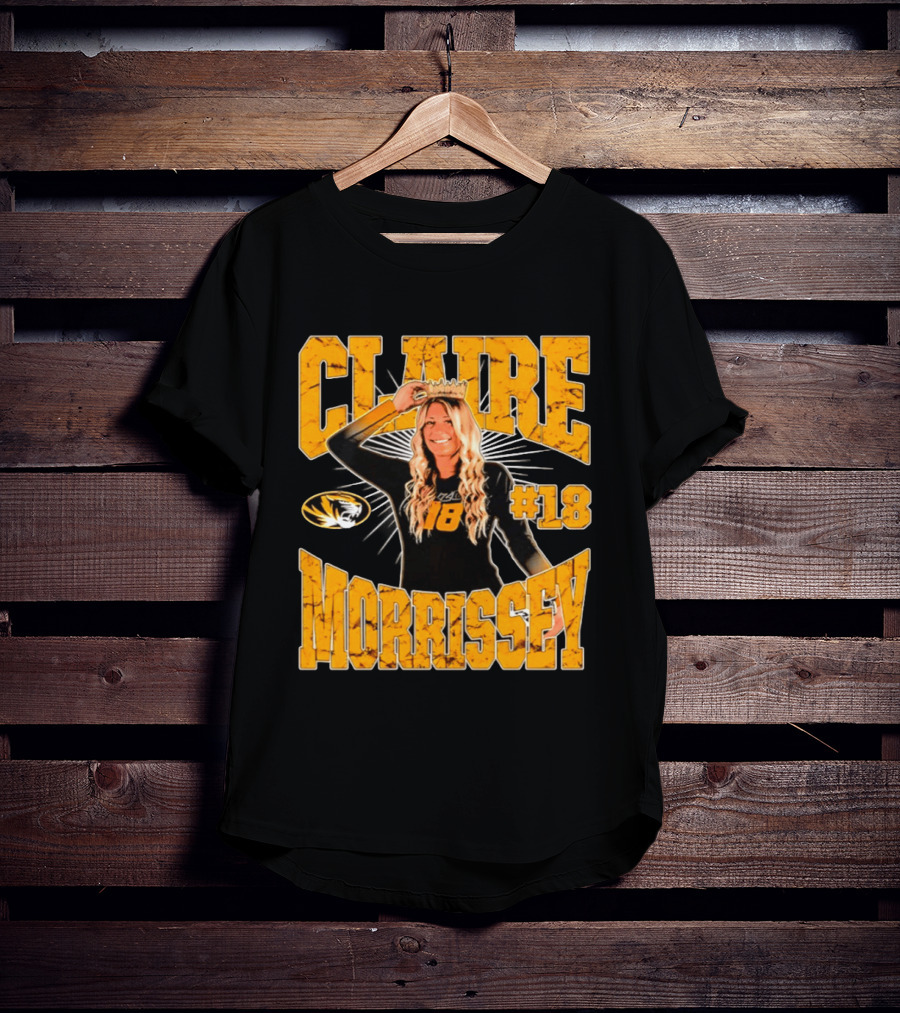 Claire Morrissey Missouri Tigers Volleyball #18 NCAA T-Shirt