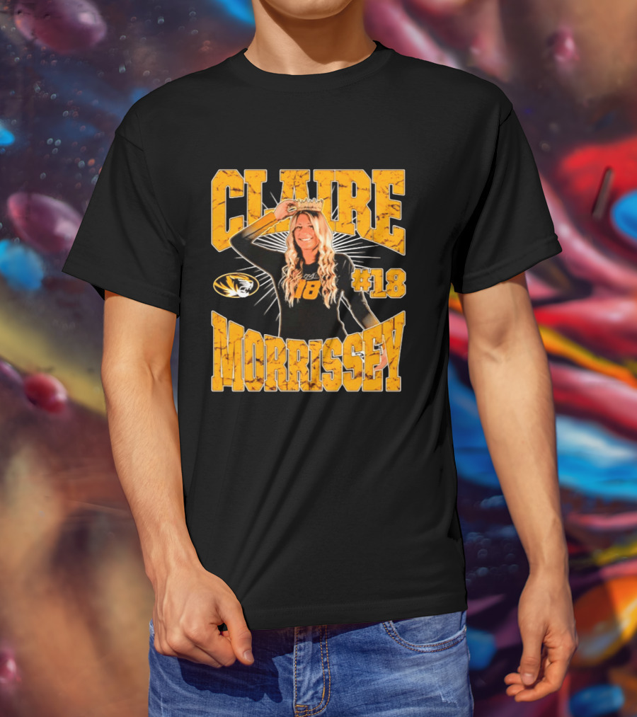 Claire Morrissey Missouri Tigers Volleyball #18 NCAA T-Shirt