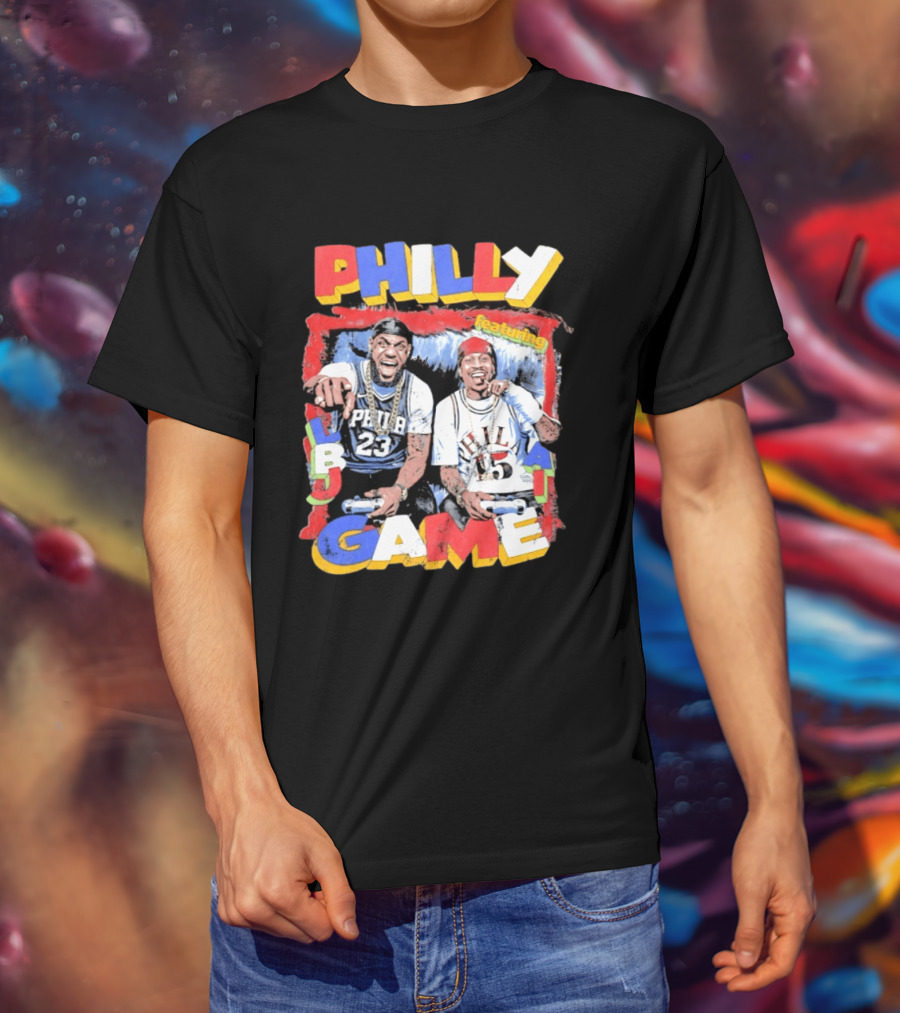 Philly Game Featuring AI And LBJ 23 15 T-Shirt