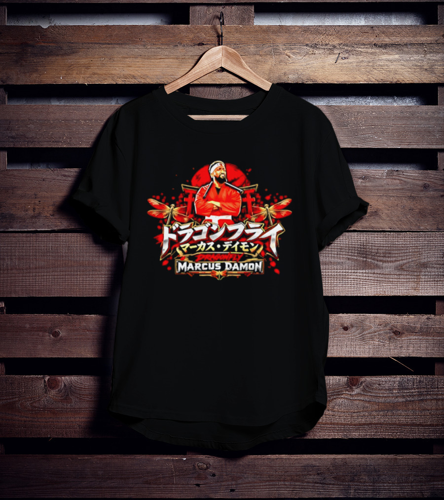 Marcus Damon Martial Arts Dragonfly Nunchucks T-Shirt