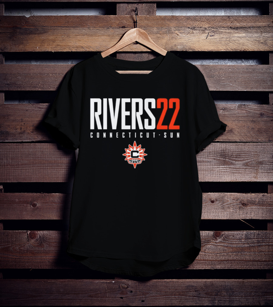 Rivers 22 Connecticut Sun WNBA Player Name Number T-Shirt