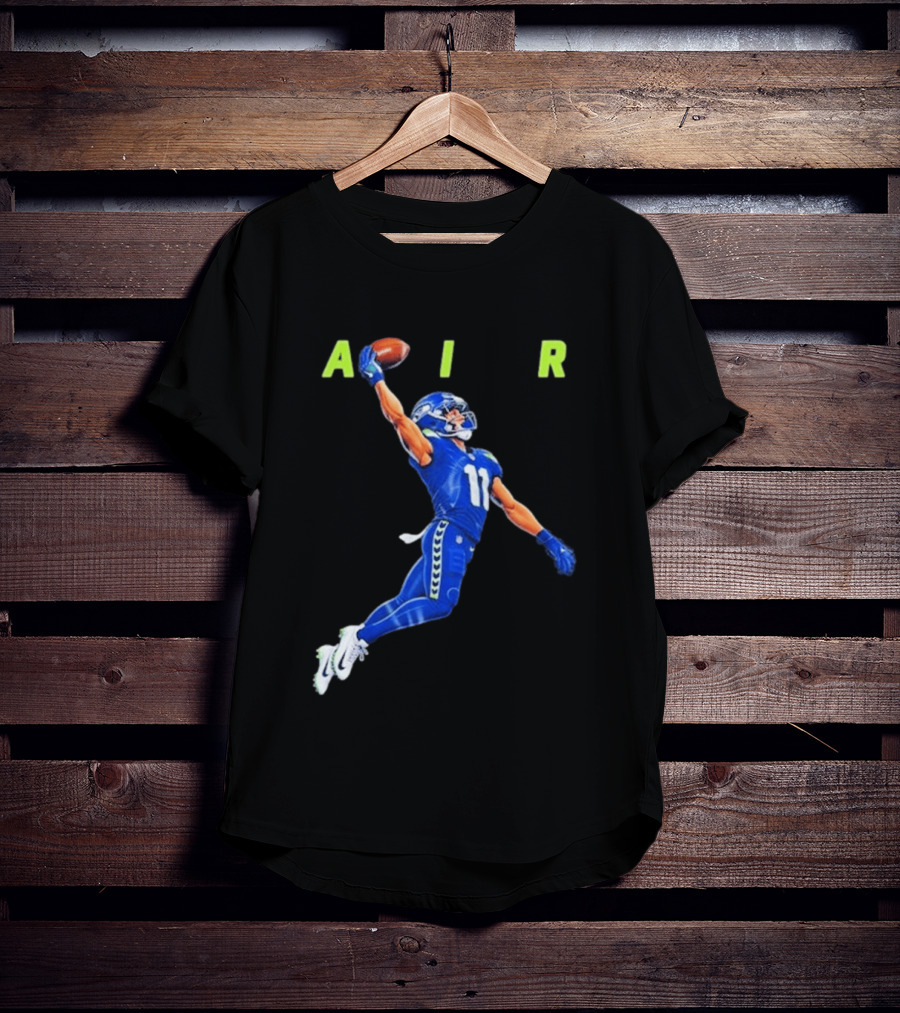 Seattle Seahawks No 11 Air Football Player Leap T-Shirt