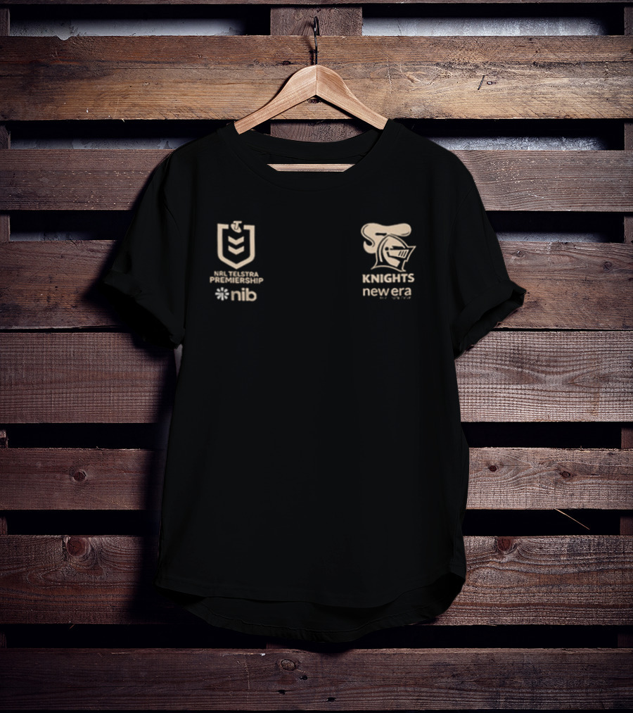 Newcastle Knights NRL 2026 Telstra Premiership Grand Final Signatures Knights New Era Nib T-Shirt