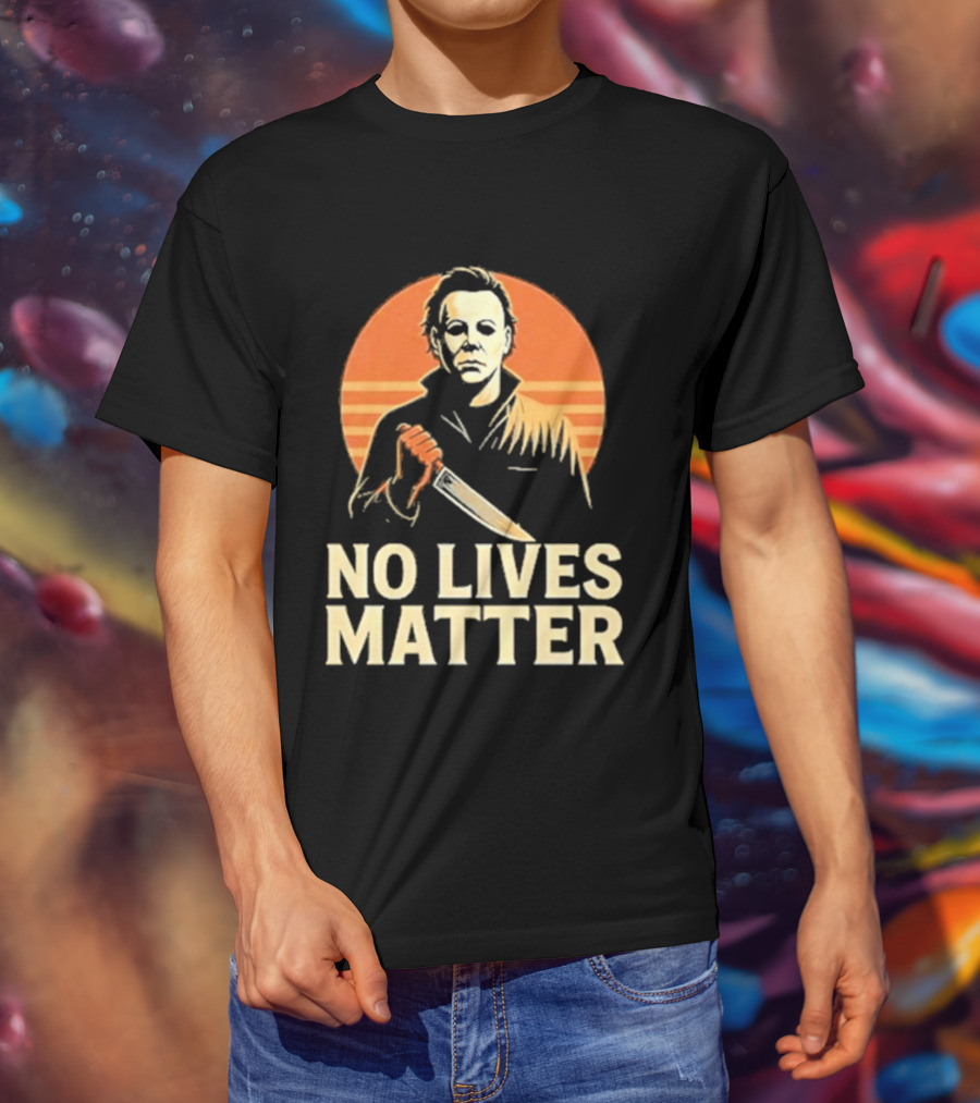 Michael Myers No Lives Matter Halloween Vintage Knife T-Shirt