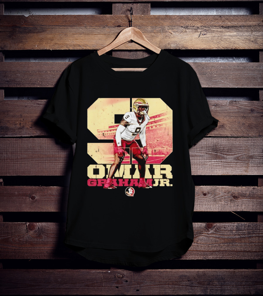 Omar Graham Jr Florida State Seminoles Football NCAA Number 9 T-Shirt