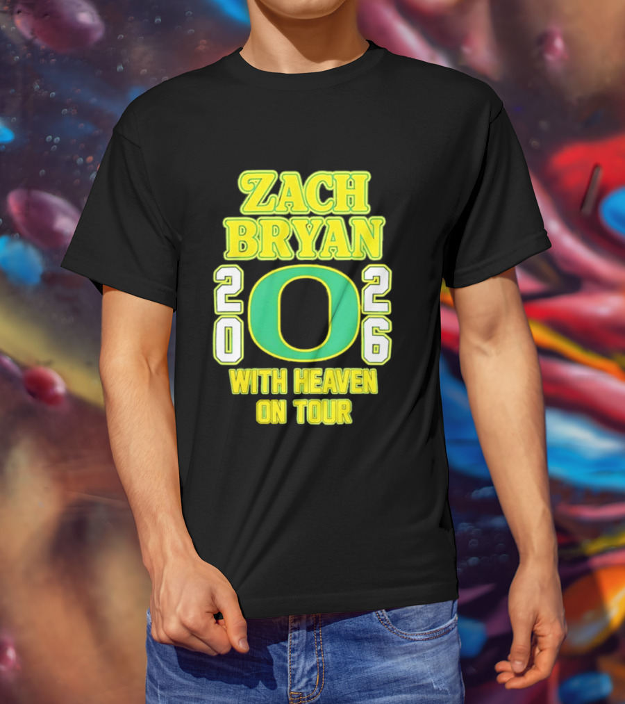 Zach Bryan Oregon 2026 With Heaven On Tour T-Shirt