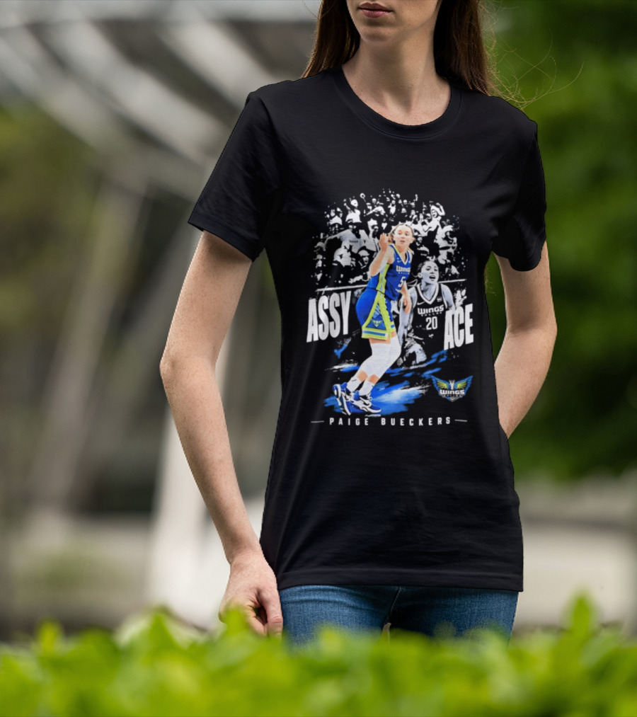 Paige Bueckers Assy Ace Dallas Wings No 5 T-Shirt