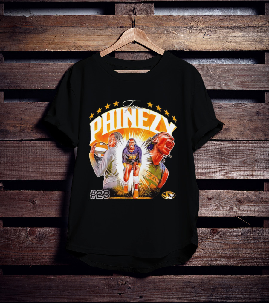 Tia Phinezy Missouri Tigers Volleyball NCAA #23 Mizzou Tiger T-Shirt