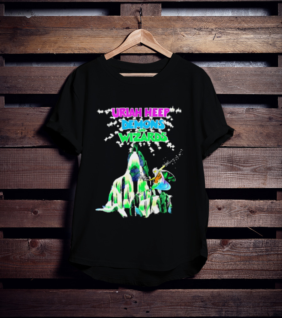 Uriah Heep Demons And Wizards Hard Rock Album Fantasy T-Shirt
