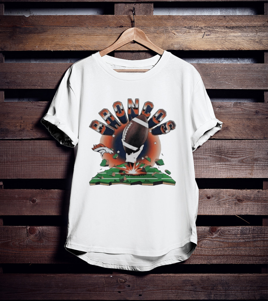 Broncos 2026 Explode Clubhouse Football Burst T-Shirt