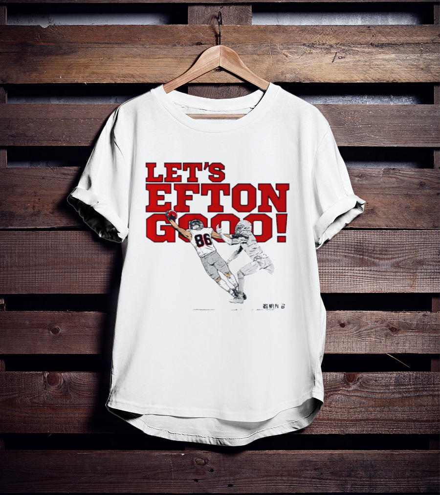LET'S EFTON GO 88 Football Action Sports T-Shirt