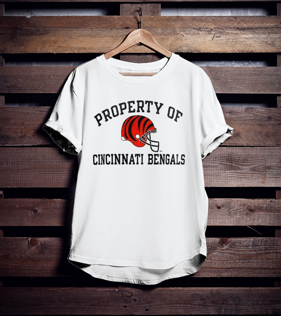 Property Of Cincinnati Bengals Helmet Fan Merchandise T-Shirt