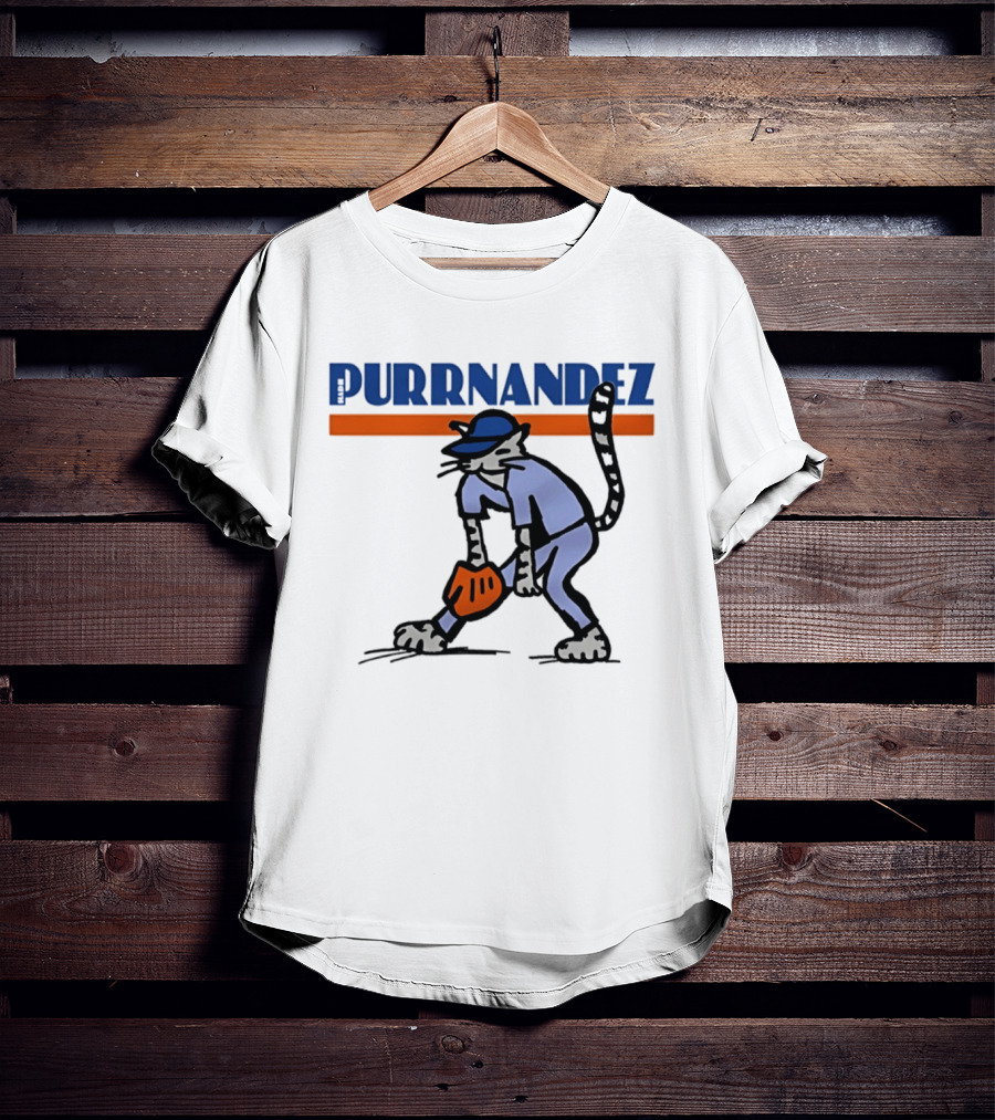 Keith Hernandez Hadji Grounder Purrnandez New York Mets Baseball Cat T-Shirt
