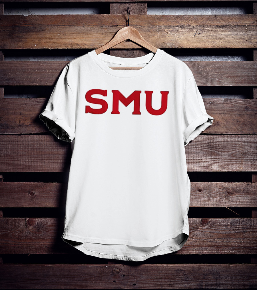 SMU Blue Blood New Blood Football 2 Sided Kevin Jennings T-Shirt