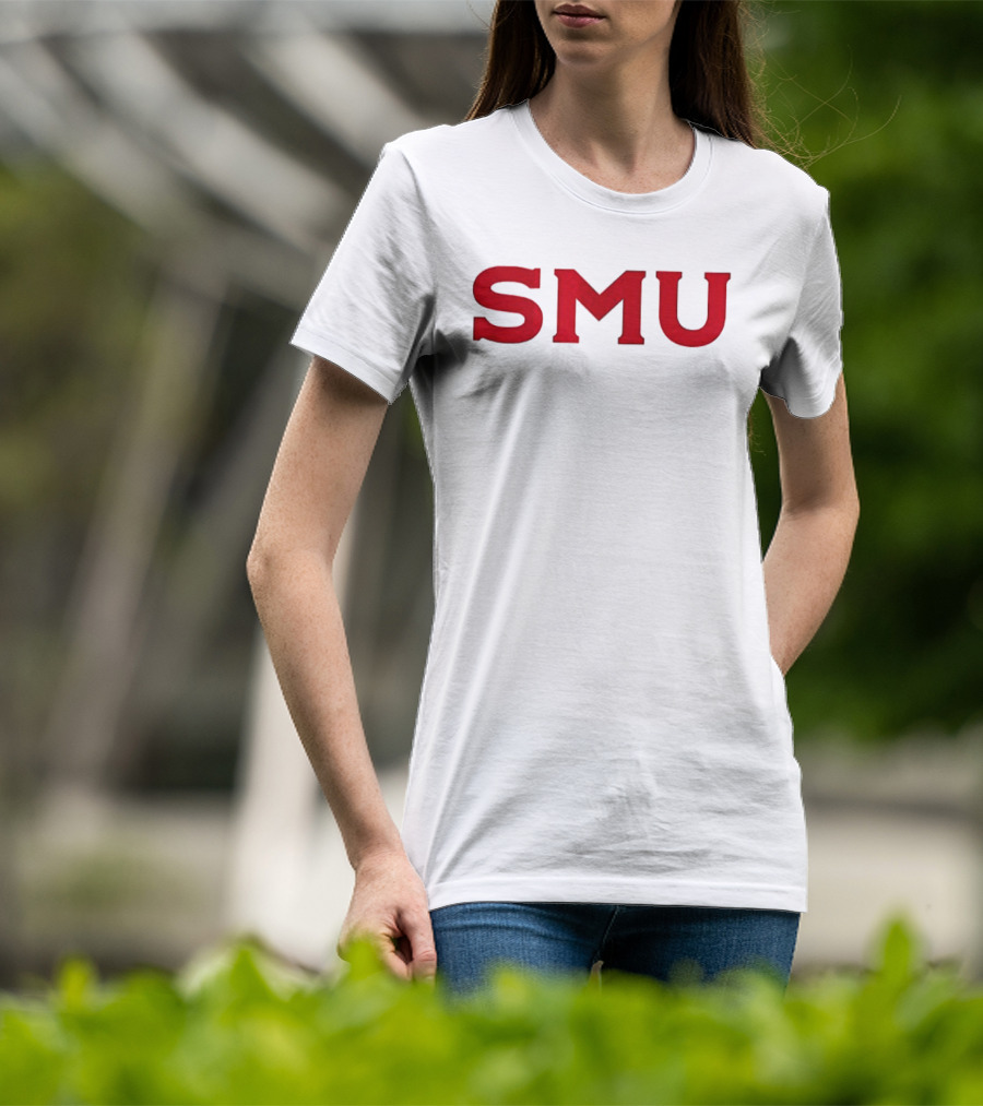 SMU Blue Blood New Blood Football 2 Sided Kevin Jennings T-Shirt