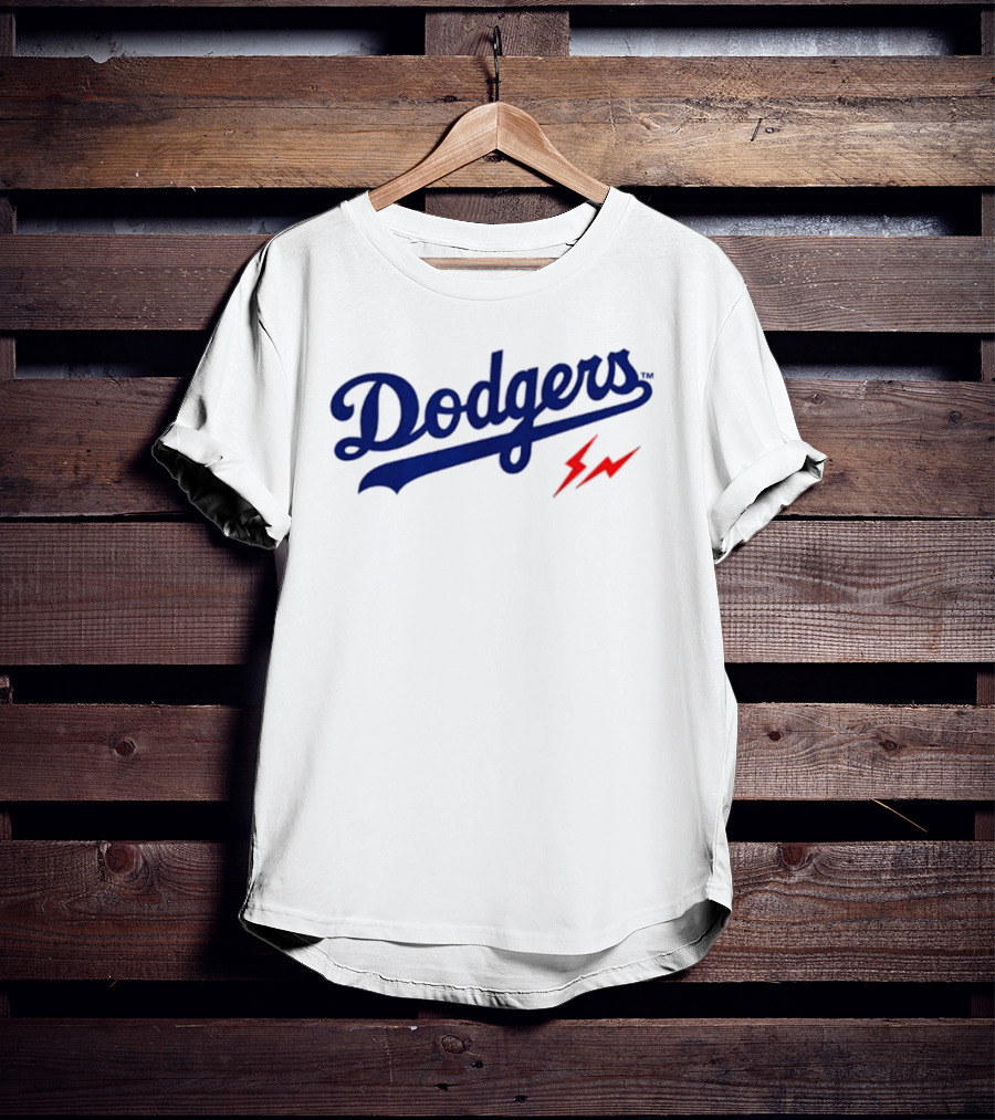 Dodgers 2026 Baseball Two Sided Lightning Bolt Edition T-Shirt