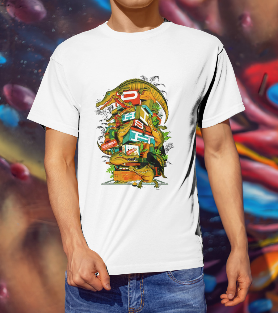 Phish Richmond Virginia October 7 2026 Allianz Amphitheater Riverfront Alligators And Luggage T-Shirt