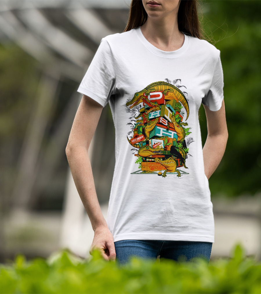 Phish Richmond Virginia October 7 2026 Allianz Amphitheater Riverfront Alligators And Luggage T-Shirt