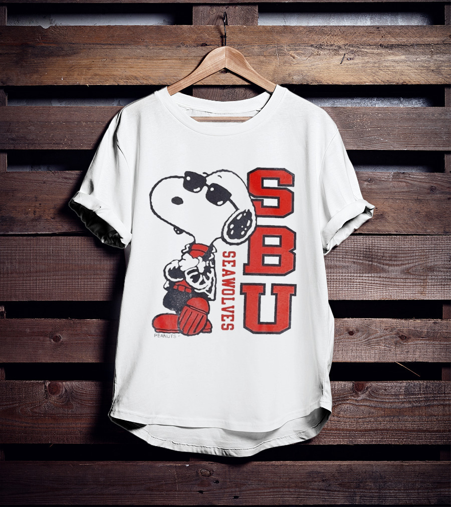 SBU Seawolves Snoopy Peanuts T-Shirt