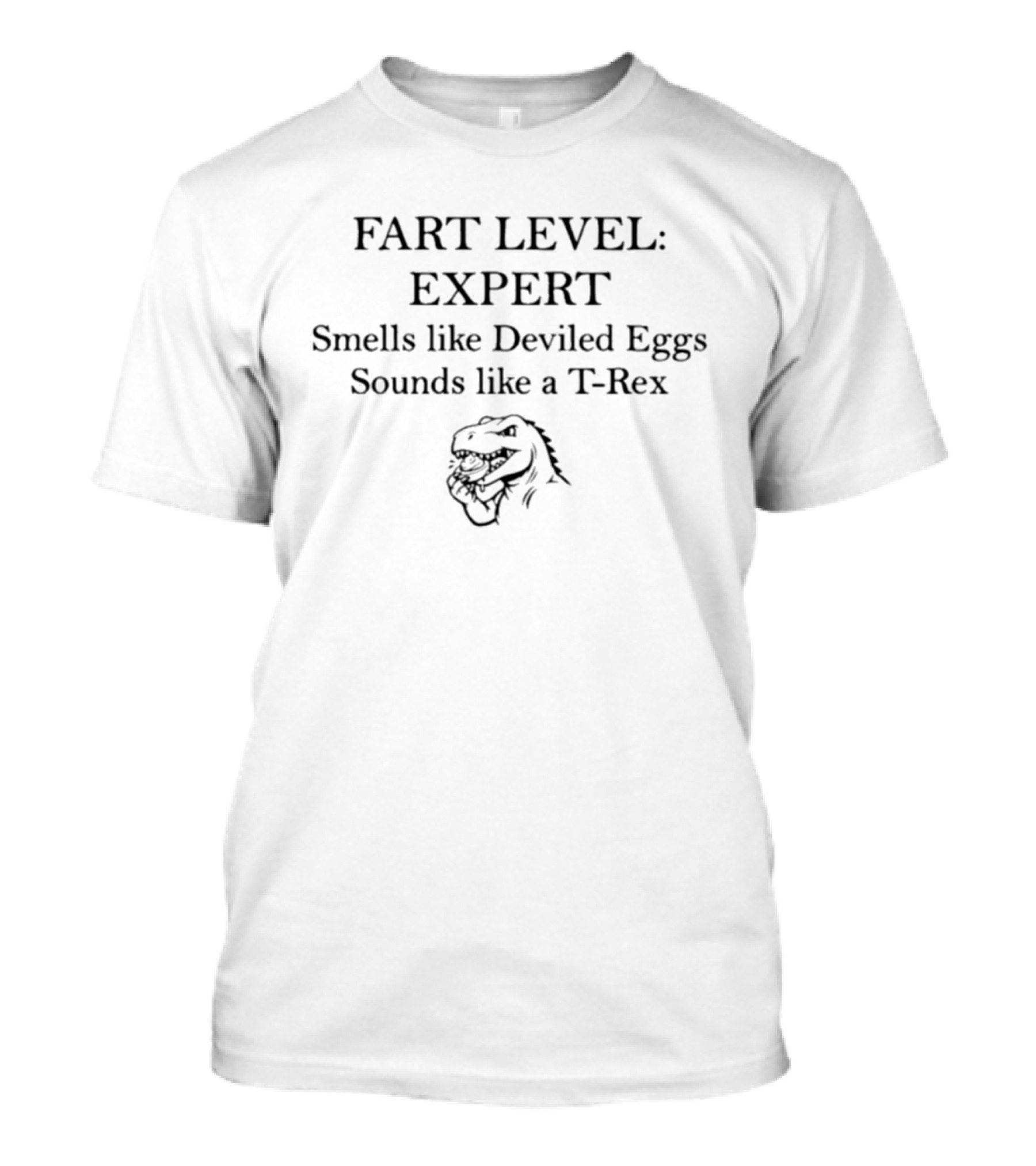 Fart Level Expert Smells Like Deviled Eggs Sounds Like A Rex T-Shirt