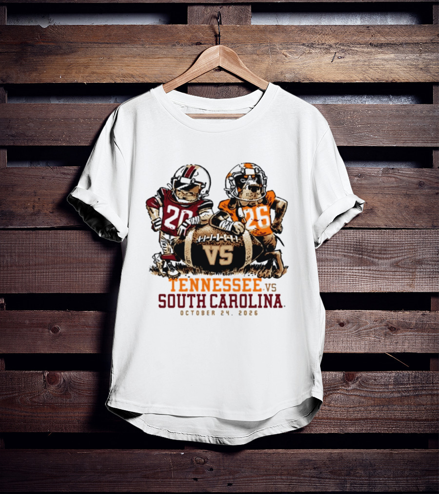 Tennessee Vs South Carolina Football October 24 2026 T-Shirt
