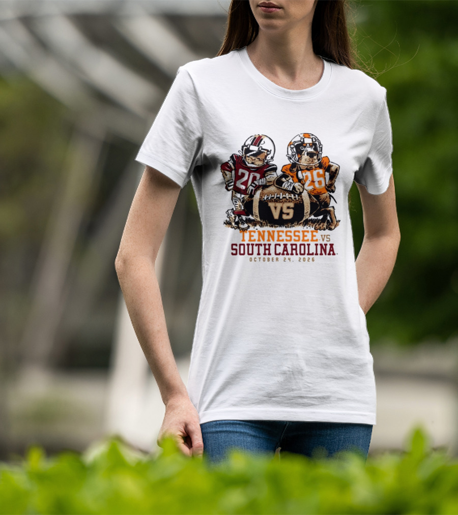 Tennessee Vs South Carolina Football October 24 2026 T-Shirt