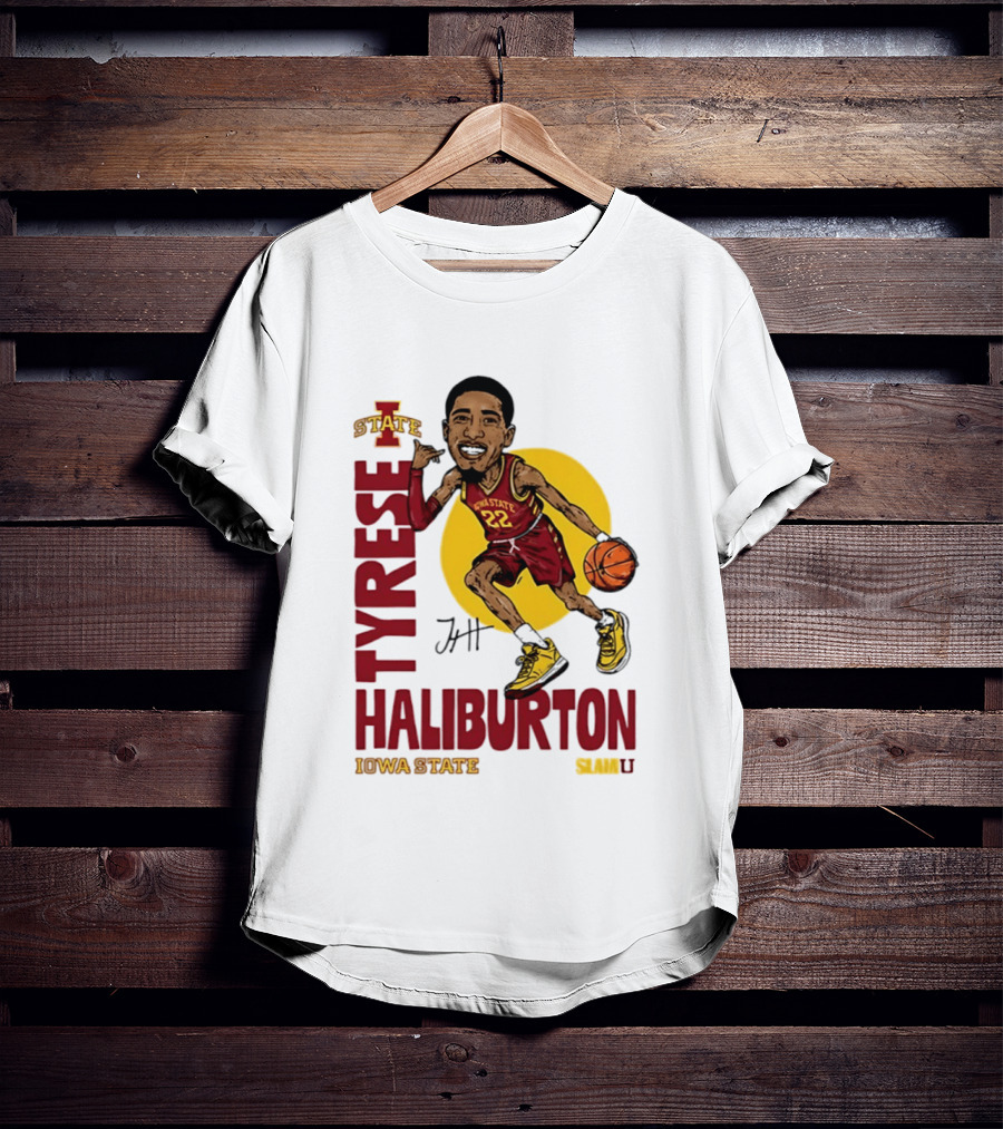 Tyrese Haliburton Iowa State Cyclones Basketball Caricature 22 T-Shirt