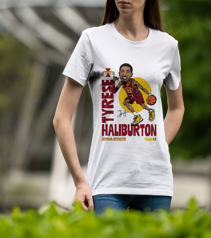 Tyrese Haliburton Iowa State Cyclones Basketball Caricature 22 T-Shirt