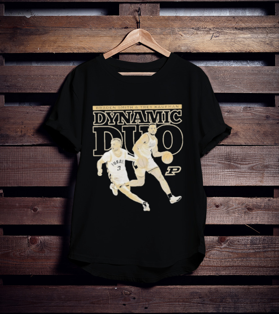 Braden Smith Trey Kaufman Dynamic Duo Purdue Boilermakers NCAA Basketball T-Shirt