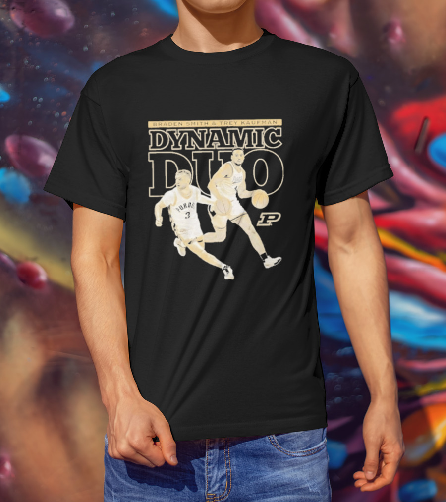 Braden Smith Trey Kaufman Dynamic Duo Purdue Boilermakers NCAA Basketball T-Shirt