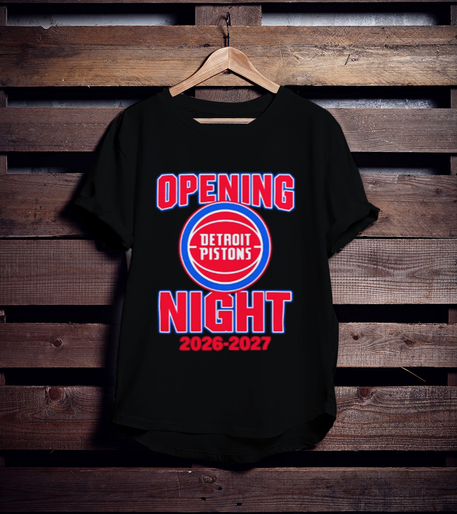 Detroit Pistons Opening Night 2026 2027 NBA Event T-Shirt