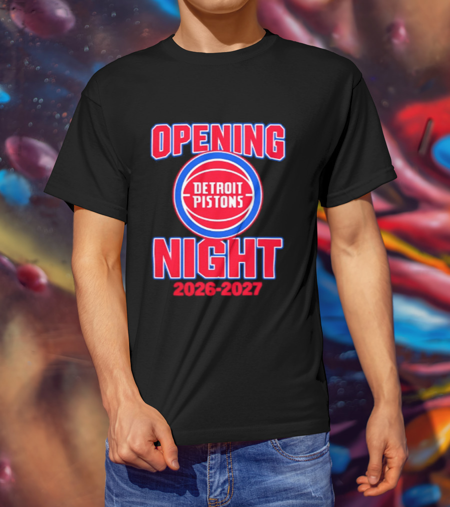 Detroit Pistons Opening Night 2026 2027 NBA Event T-Shirt