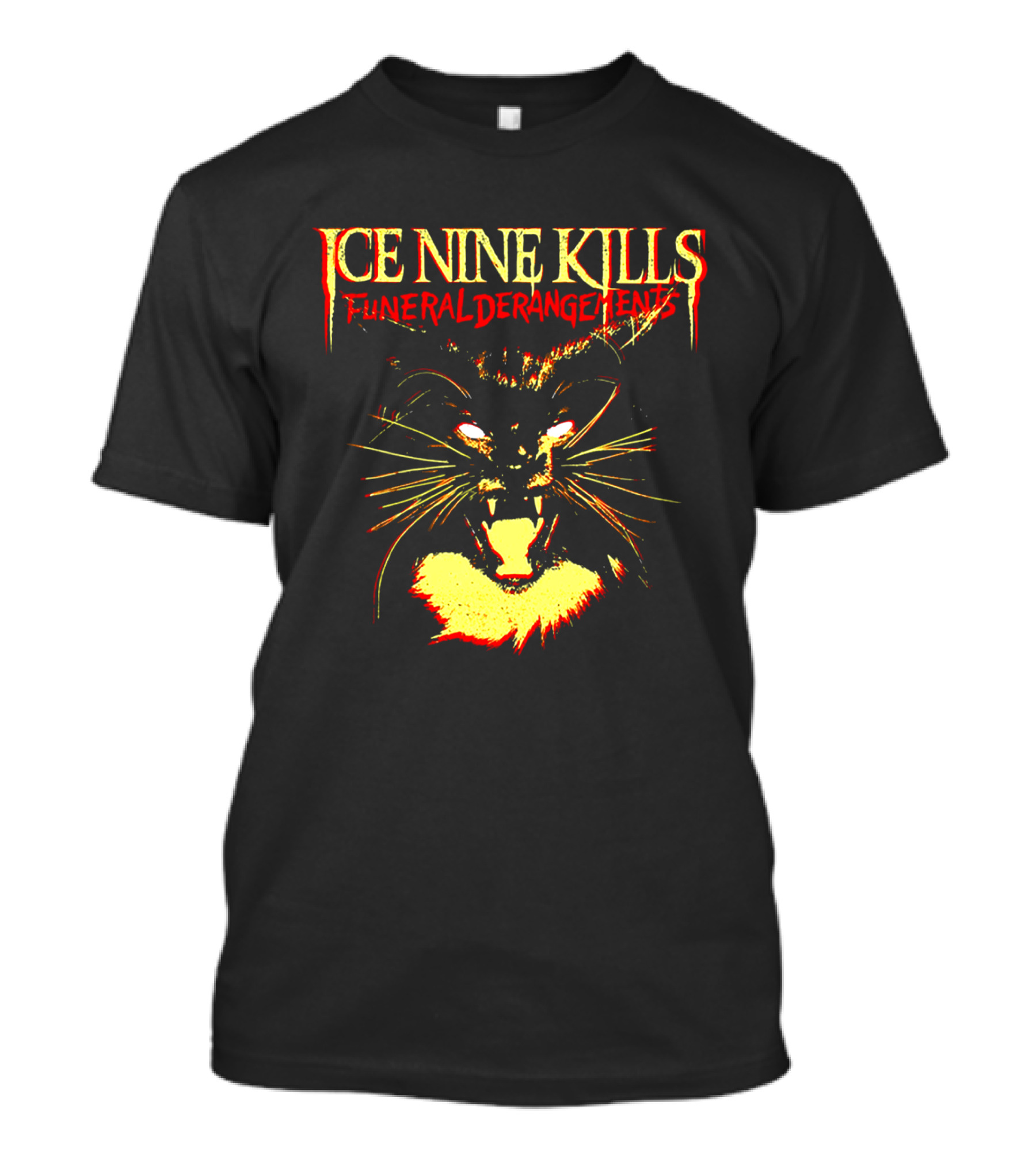 Ice Nine Kills Funeral Derangements Horror Cat T-Shirt