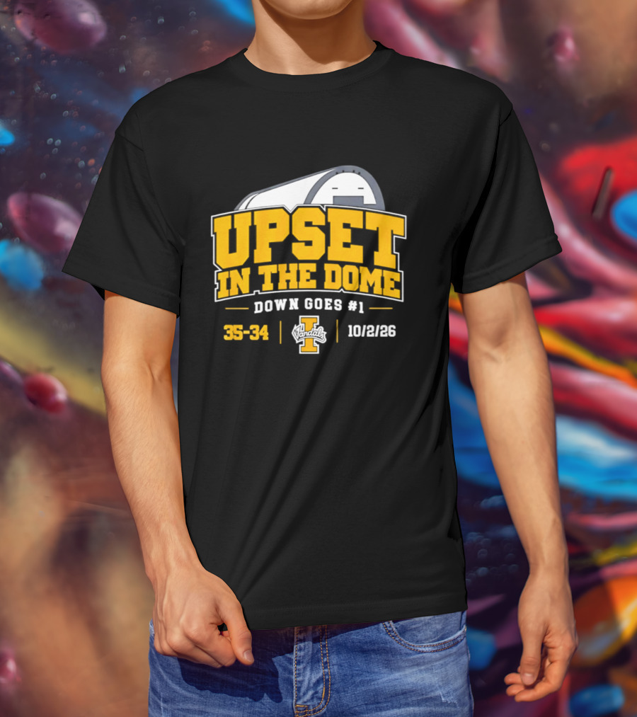 Idaho Vandals Upset In The Dome 35 34 Bown Goes #1 10/12/26 T-Shirt