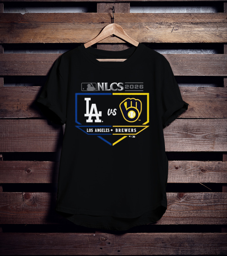 MLB 2026 NLCS Los Angeles Dodgers Vs Milwaukee Brewers Matchup T-Shirt
