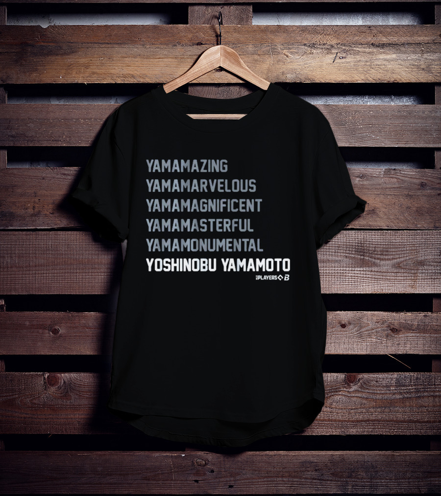 Yamazing Yamamarvelous Yamamagnificent Yamamasterful Yamamonumental Yoshinobu Yamamoto Players 23 T-Shirt