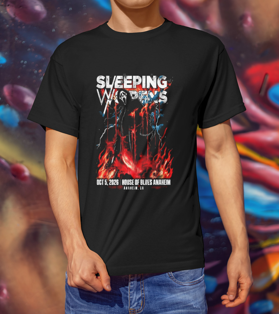 Sleeping With Sirens Oct 5 2026 House Of Blues Anaheim CA Event T-Shirt