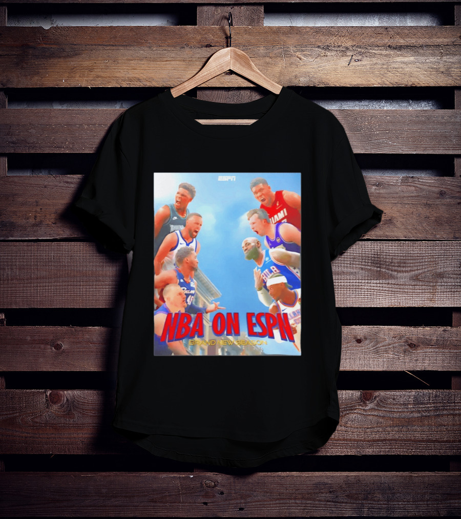 NBA On ESPN Brand New Season 2026 Opening Week Matchups T-Shirt