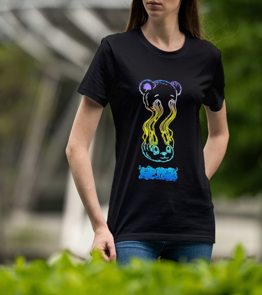 Teddy Fresh Melting Bear Illustration Multicolor T-Shirt