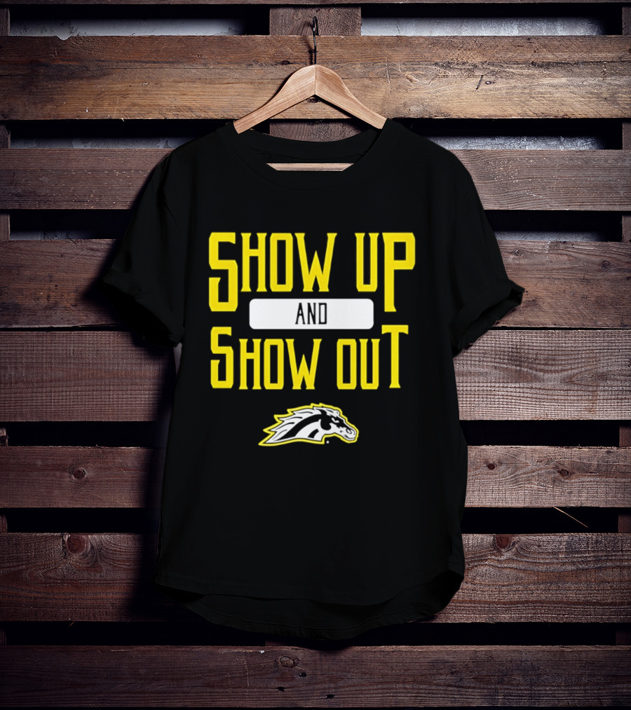 Western Michigan Broncos Show Up Show Out Bold Yellow T-Shirt