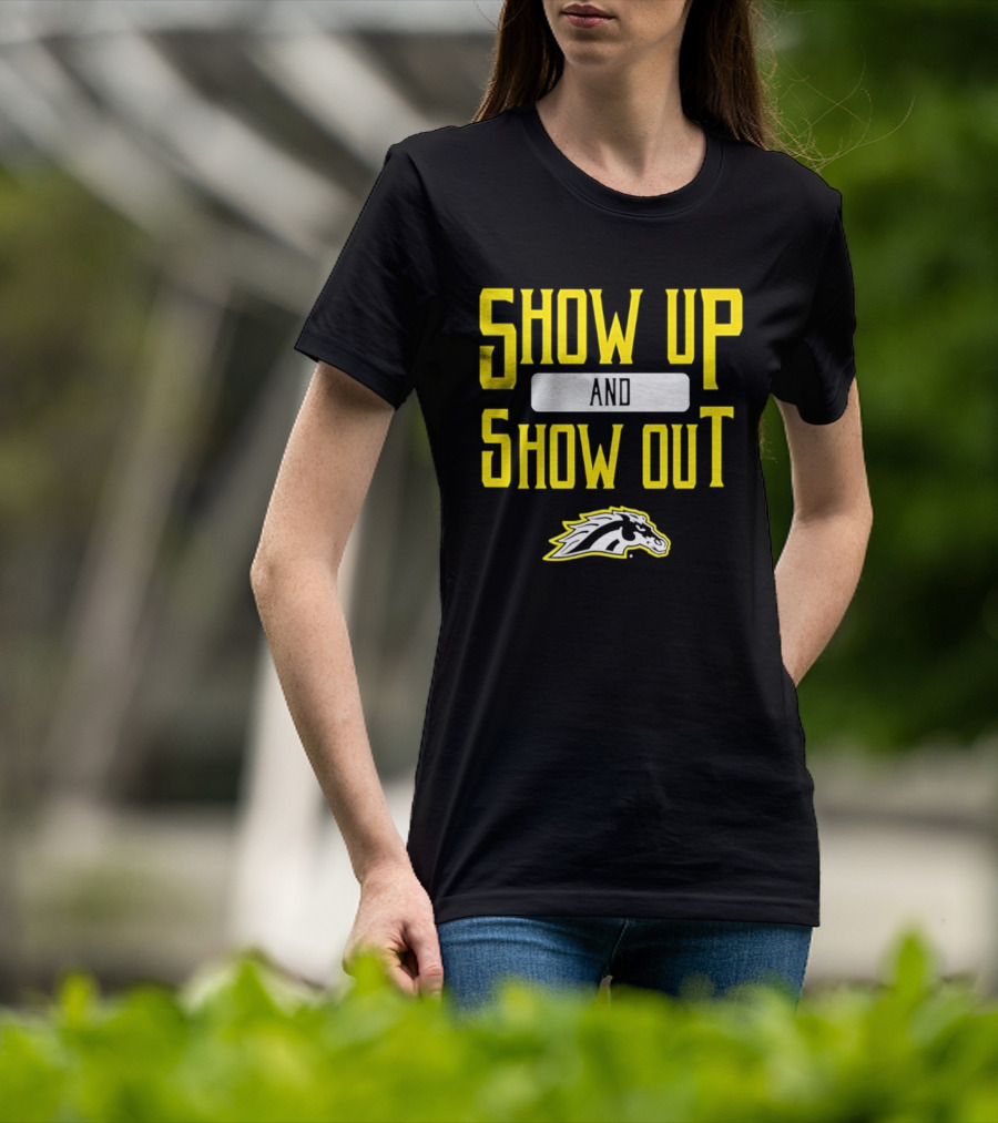 Western Michigan Broncos Show Up Show Out Bold Yellow T-Shirt
