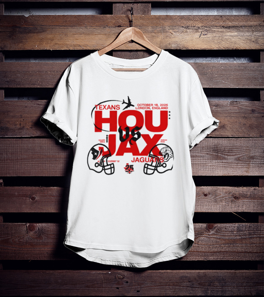 Houston Texans Vs Jacksonville Jaguars London September 12 2026 International Game T-Shirt