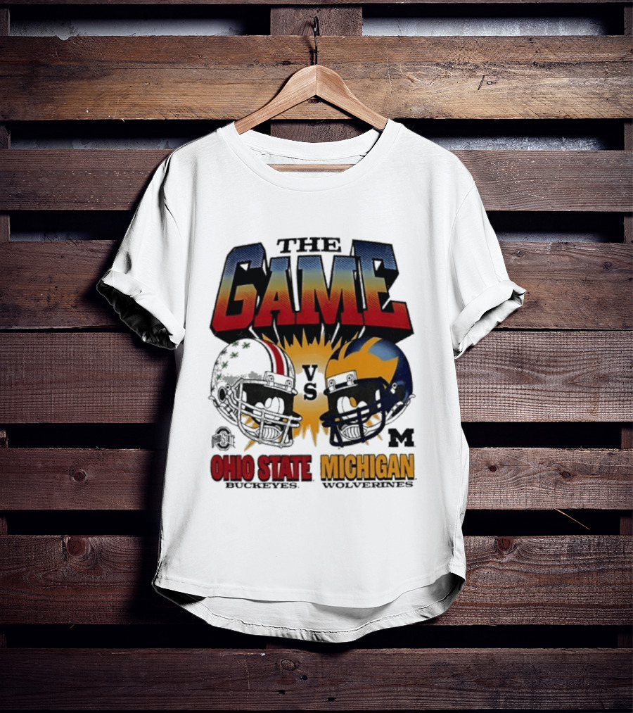 The Game Ohio State Vs Michigan Wolverines Football Rivalry Helmets T-Shirt