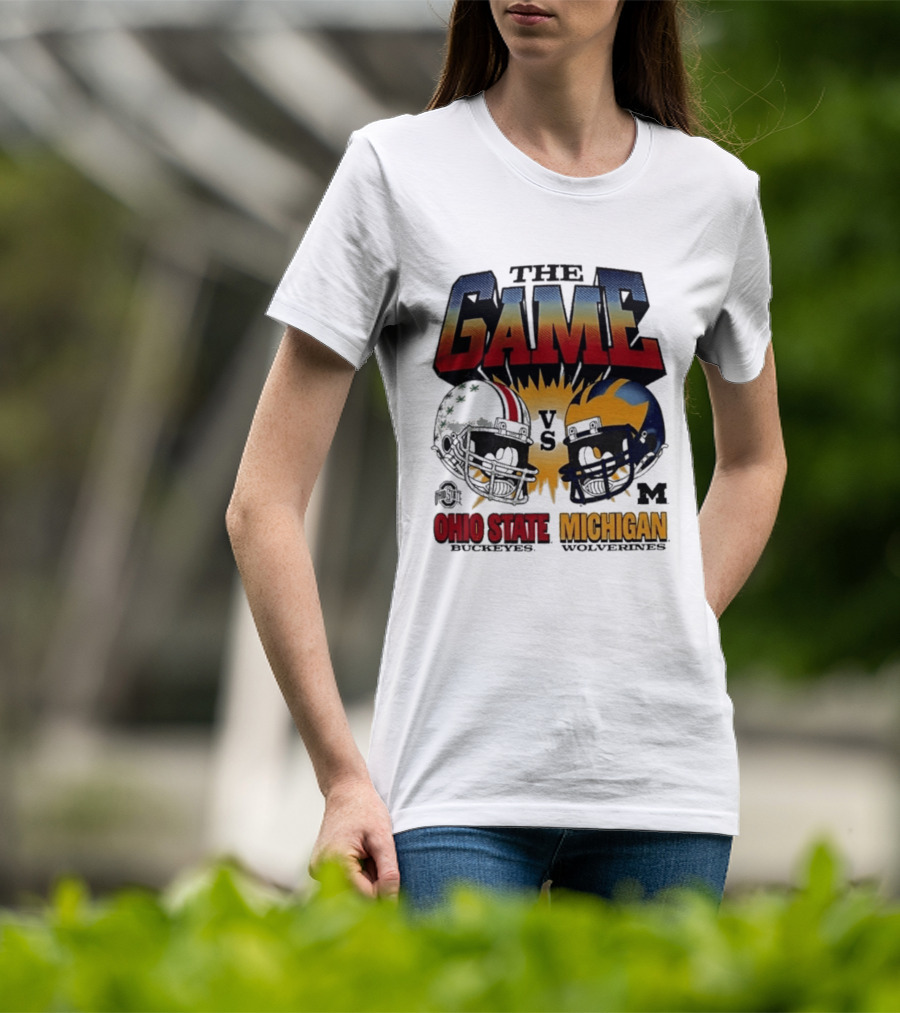 The Game Ohio State Vs Michigan Wolverines Football Rivalry Helmets T-Shirt
