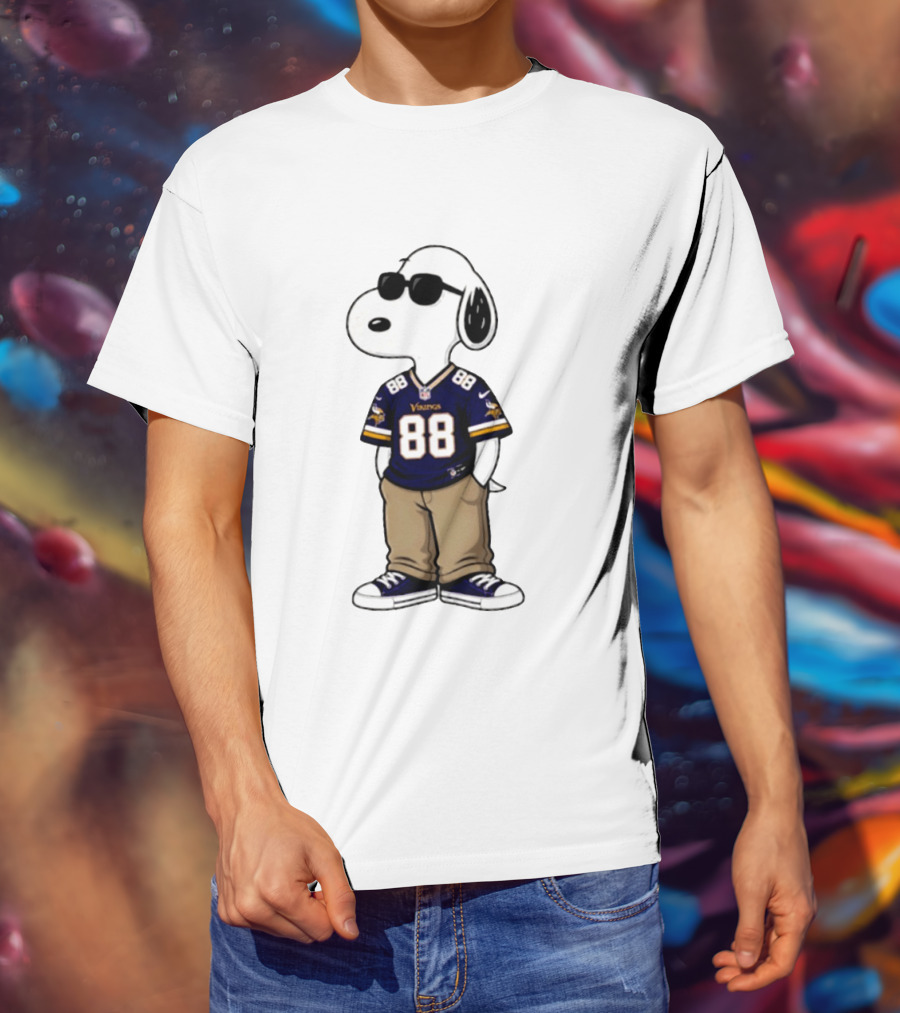Snoopy 88 Vikings 2026 Football Sunglasses T-Shirt
