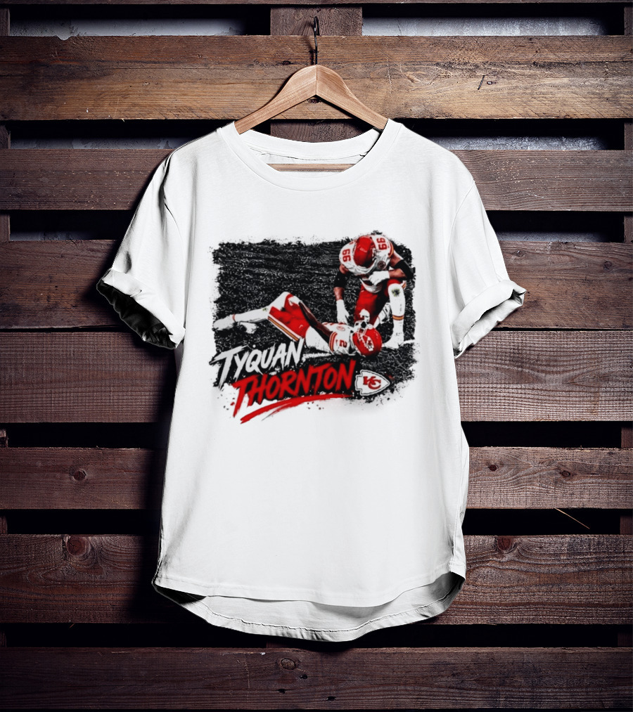 Tyquan Thornton No 2 And No 66 Kansas City Chiefs NFL Action Scene T-Shirt